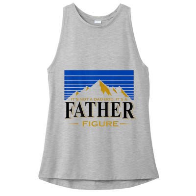 Mens It's Not A DAD BOD It's A Father Figure Funny DAD Drink Beer Ladies PosiCharge Tri-Blend Wicking Tank