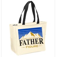 Mens It's Not A DAD BOD It's A Father Figure Funny DAD Drink Beer Zip Tote Bag