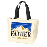 Mens It's Not A DAD BOD It's A Father Figure Funny DAD Drink Beer Zip Tote Bag