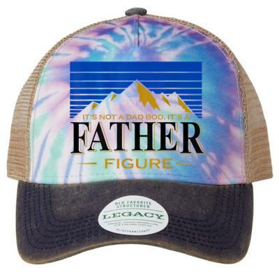 Mens It's Not A DAD BOD It's A Father Figure Funny DAD Drink Beer Legacy Tie Dye Trucker Hat