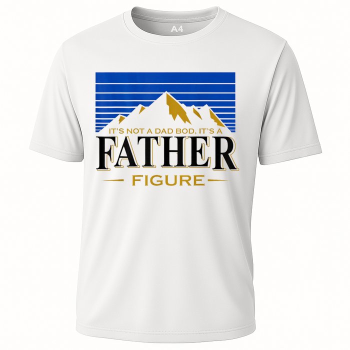 Mens It's Not A DAD BOD It's A Father Figure Funny DAD Drink Beer Cooling Performance Crew T-Shirt