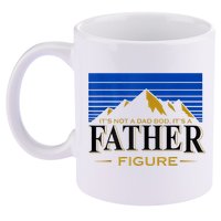 Mens It's Not A DAD BOD It's A Father Figure Funny DAD Drink Beer 11oz C Handle Ceramic Mug