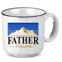 Mens It's Not A DAD BOD It's A Father Figure Funny DAD Drink Beer 15oz Campfire Ceramic Mug