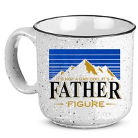 Mens It's Not A DAD BOD It's A Father Figure Funny DAD Drink Beer 15oz Campfire Ceramic Mug