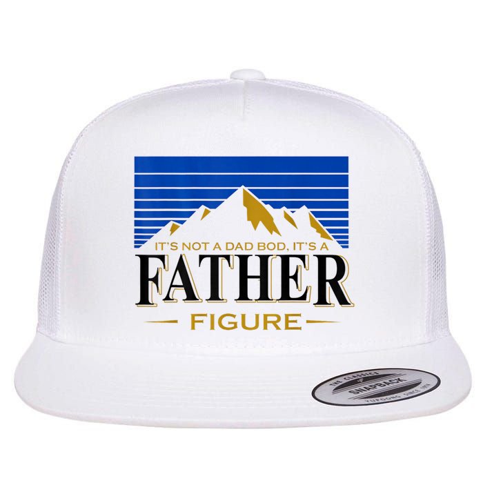 Mens It's Not A DAD BOD It's A Father Figure Funny DAD Drink Beer Flat Bill Trucker Hat