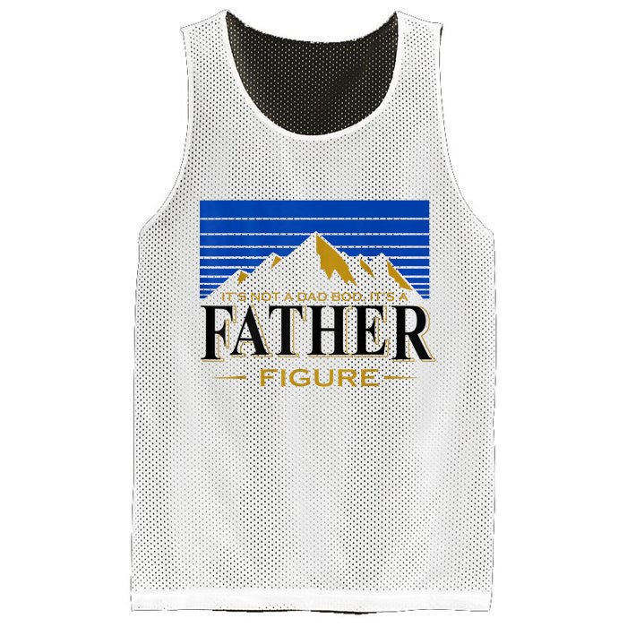 Mens It's Not A DAD BOD It's A Father Figure Funny DAD Drink Beer Mesh Reversible Basketball Jersey Tank