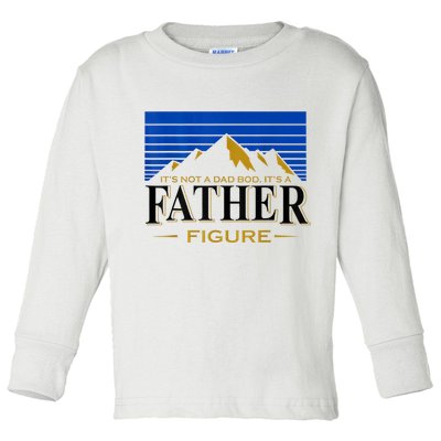 Mens It's Not A DAD BOD It's A Father Figure Funny DAD Drink Beer Toddler Long Sleeve Shirt