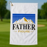 Mens It's Not A DAD BOD It's A Father Figure Funny DAD Drink Beer Golf Towel