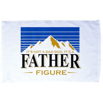 Mens It's Not A DAD BOD It's A Father Figure Funny DAD Drink Beer Microfiber Hand Towel