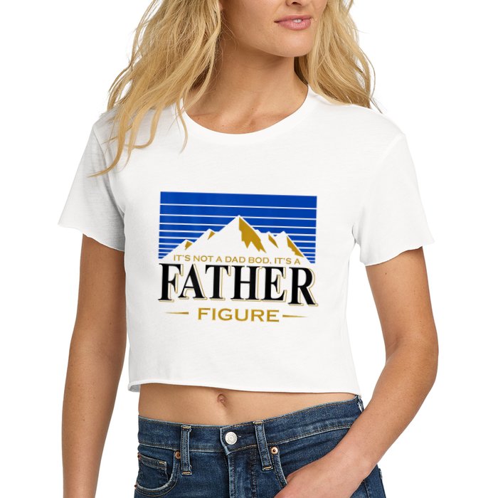 Mens It's Not A DAD BOD It's A Father Figure Funny DAD Drink Beer Crop Top