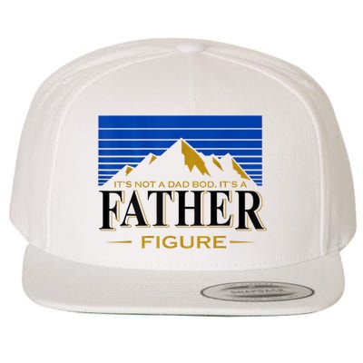 Mens It's Not A DAD BOD It's A Father Figure Funny DAD Drink Beer Wool Snapback Cap