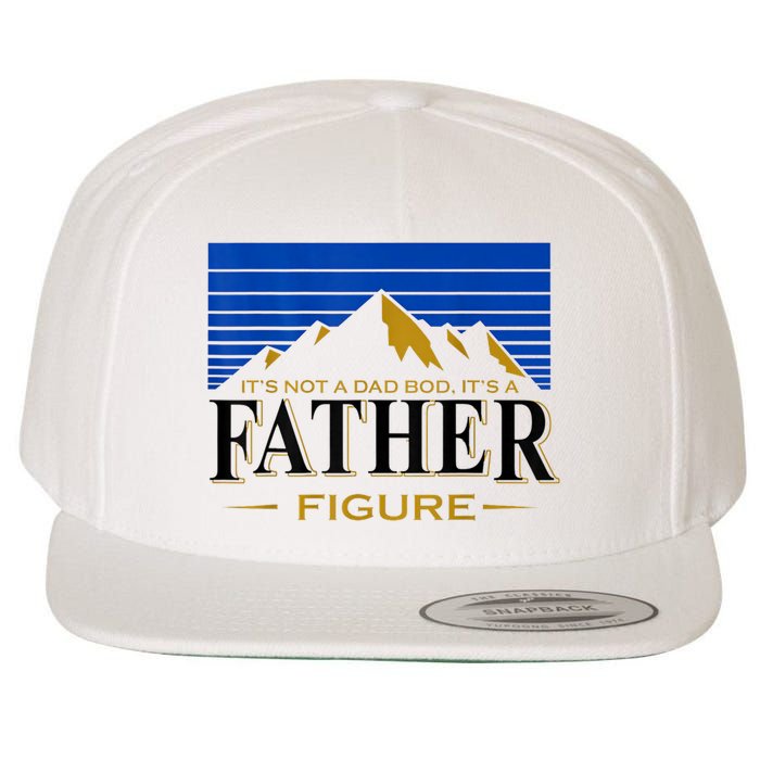 Mens It's Not A DAD BOD It's A Father Figure Funny DAD Drink Beer Wool Snapback Cap