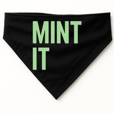 Mint It NFT Funny Crypto Currency USA-Made Doggie Bandana
