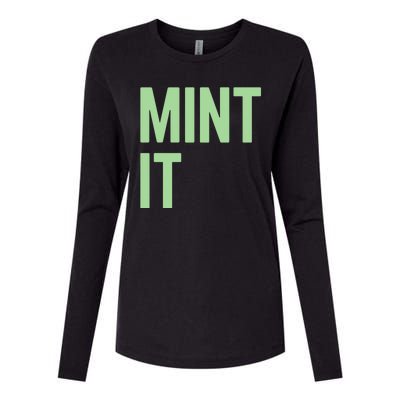 Mint It NFT Funny Crypto Currency Womens Cotton Relaxed Long Sleeve T-Shirt