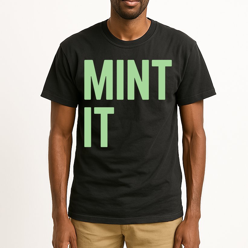 Mint It NFT Funny Crypto Currency Tall T-Shirt
