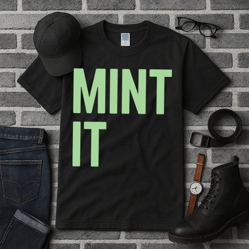 Mint It NFT Funny Crypto Currency Tall T-Shirt