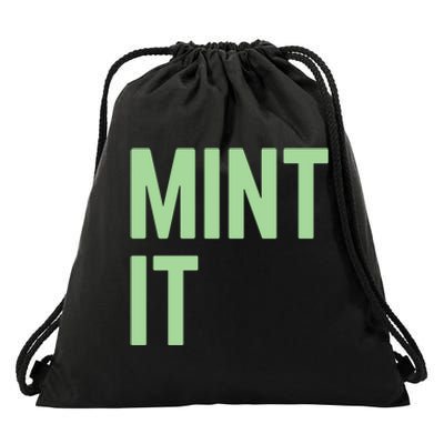 Mint It NFT Funny Crypto Currency Drawstring Bag