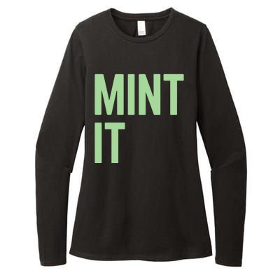 Mint It NFT Funny Crypto Currency Womens CVC Long Sleeve Shirt