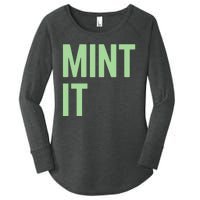 Mint It NFT Funny Crypto Currency Women's Perfect Tri Tunic Long Sleeve Shirt