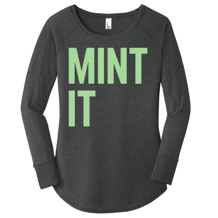 Mint It NFT Funny Crypto Currency Women's Perfect Tri Tunic Long Sleeve Shirt