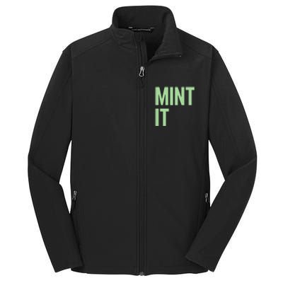 Mint It NFT Funny Crypto Currency Core Soft Shell Jacket