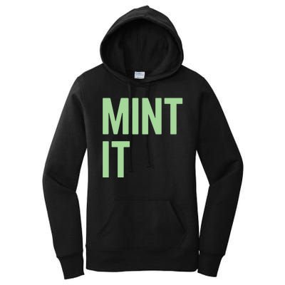 Mint It NFT Funny Crypto Currency Women's Pullover Hoodie