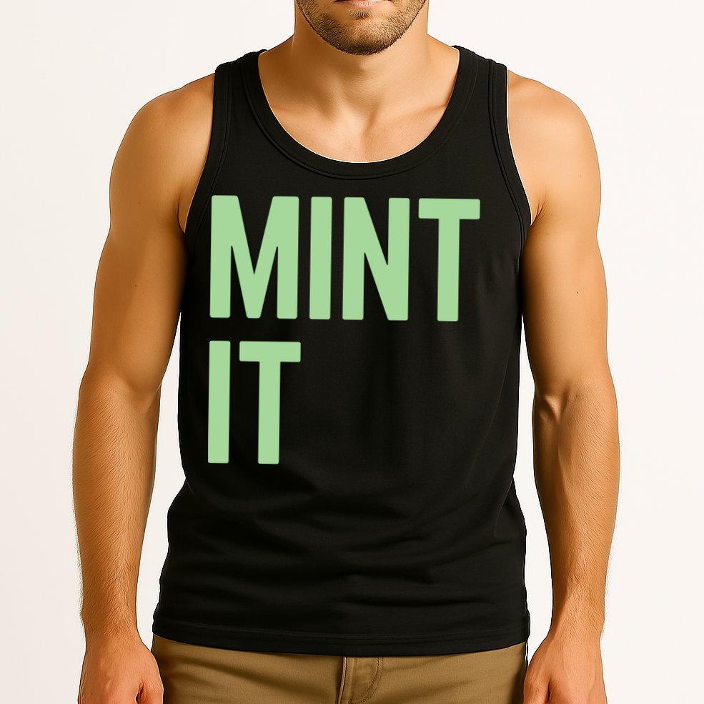 Mint It NFT Funny Crypto Currency Tank Top