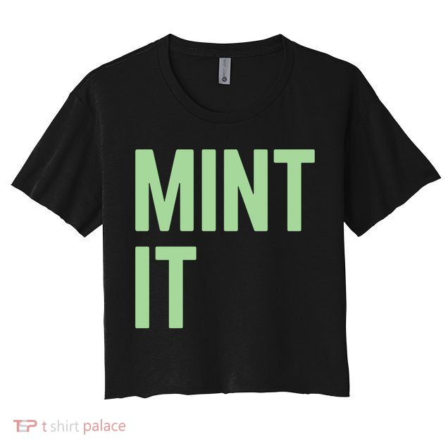 Mint It NFT Funny Crypto Currency Crop Top
