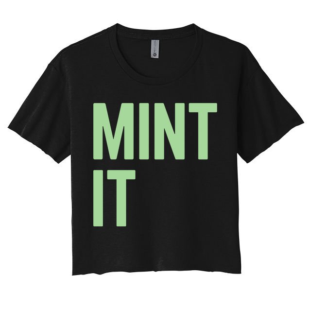Mint It NFT Funny Crypto Currency Crop Top