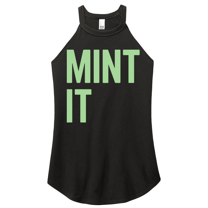 Mint It NFT Funny Crypto Currency Women's Perfect Tri Rocker Tank