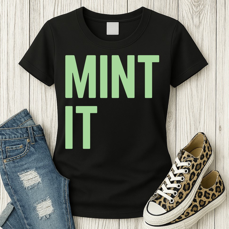 Mint It NFT Funny Crypto Currency Womens T-Shirt