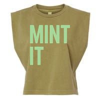 Mint It NFT Funny Crypto Currency Garment-Dyed Women's Muscle Tee