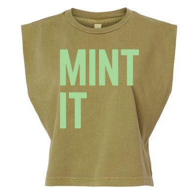 Mint It NFT Funny Crypto Currency Garment-Dyed Women's Muscle Tee