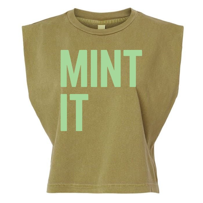 Mint It NFT Funny Crypto Currency Garment-Dyed Women's Muscle Tee