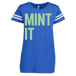 Mint It NFT Funny Crypto Currency Enza Ladies Jersey Football T-Shirt