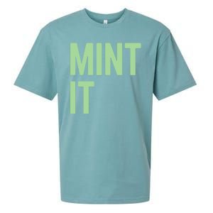 Mint It NFT Funny Crypto Currency Sueded Cloud Jersey T-Shirt