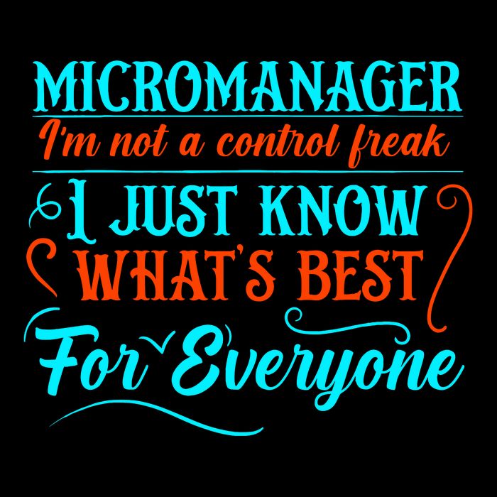 Micromanager IM Not A Control Freak Funny Supervisor 16oz Travel Tumbler