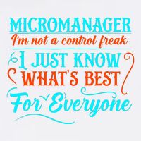 Micromanager IM Not A Control Freak Funny Supervisor Garment-Dyed Sweatshirt