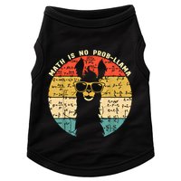 Math Is No Probllama Math Llama Teacher Graphic Plus Size Gift Doggie Tank