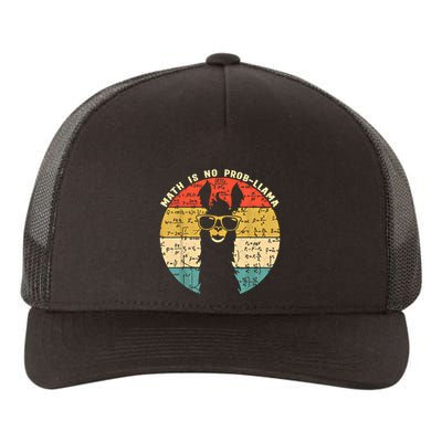 Math Is No Probllama Math Llama Teacher Graphic Plus Size Gift Yupoong Adult 5-Panel Trucker Hat