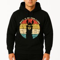 Math Is No Probllama Math Llama Teacher Graphic Plus Size Gift Hoodie