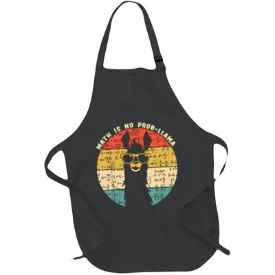 Math Is No Probllama Math Llama Teacher Graphic Plus Size Gift Apron