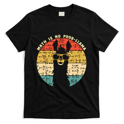 Math Is No Probllama Math Llama Teacher Graphic Plus Size Gift T-Shirt
