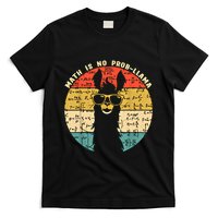 Math Is No Probllama Math Llama Teacher Graphic Plus Size Gift T-Shirt