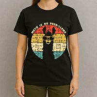 Math Is No Probllama Math Llama Teacher Graphic Plus Size Gift T-Shirt