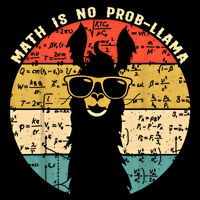 Math Is No Probllama Math Llama Teacher Graphic Plus Size Gift Bucket Hat