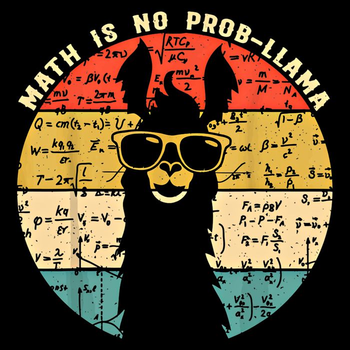 Math Is No Probllama Math Llama Teacher Graphic Plus Size Gift Bucket Hat