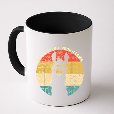 Math Is No Probllama Math Llama Teacher Graphic Plus Size Gift Mug
