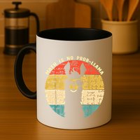 Math Is No Probllama Math Llama Teacher Graphic Plus Size Gift Mug
