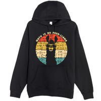 Math Is No Probllama Math Llama Teacher Graphic Plus Size Gift Premium Pullover Hoodie